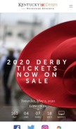 How kentuckyderby.com looks like on a mobile device such as an iPhone.