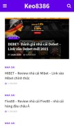 How keo8386.com looks like on a mobile device such as an iPhone.