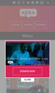 How kera.org looks like on a mobile device such as an iPhone.