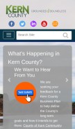 How kerncounty.com looks like on a mobile device such as an iPhone.