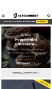 How ketoconnect.net looks like on a mobile device such as an iPhone.