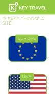 How keytravel.com looks like on a mobile device such as an iPhone.