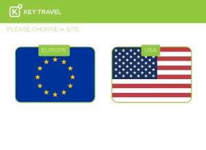 How keytravel.com looks like on a tablet such as an iPad.