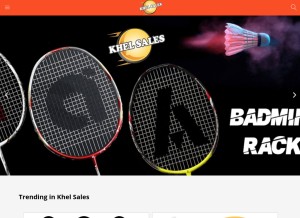 How khelsales.com looks like on a tablet such as an iPad.