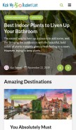 How kickmybucketlist.com looks like on a mobile device such as an iPhone.