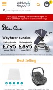 How kiddies-kingdom.com looks like on a mobile device such as an iPhone.