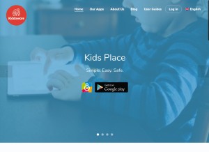 How kiddoware.com looks like on a tablet such as an iPad.
