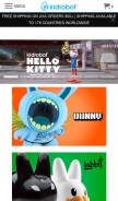 How kidrobot.com looks like on a mobile device such as an iPhone.