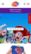 How kidsntoddler.com looks like on a mobile device such as an iPhone.