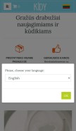 How kidy.eu looks like on a mobile device such as an iPhone.