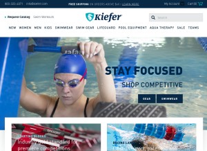 How kiefer.com looks like on a tablet such as an iPad.
