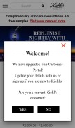 How kiehls.in looks like on a mobile device such as an iPhone.