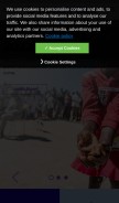 How kimberly-clark.com looks like on a mobile device such as an iPhone.