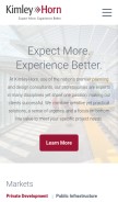 How kimley-horn.com looks like on a mobile device such as an iPhone.