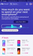 How kimovil.com looks like on a mobile device such as an iPhone.