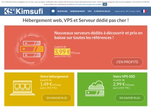 How kimsufi.com looks like on a tablet such as an iPad.