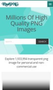 How kindpng.com looks like on a mobile device such as an iPhone.