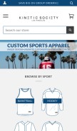 How kineticsociety.com looks like on a mobile device such as an iPhone.
