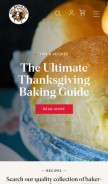 How kingarthurflour.com looks like on a mobile device such as an iPhone.