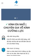 How kinhennho.com looks like on a mobile device such as an iPhone.