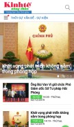 How kinhtenongthon.vn looks like on a mobile device such as an iPhone.