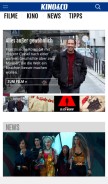 How kinoundco.de looks like on a mobile device such as an iPhone.
