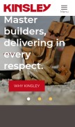 How kinsleyconstruction.com looks like on a mobile device such as an iPhone.