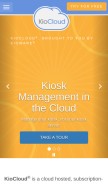 How kiocloud.com looks like on a mobile device such as an iPhone.