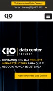 How kionetworks.com looks like on a mobile device such as an iPhone.