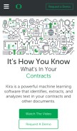 How kirasystems.com looks like on a mobile device such as an iPhone.