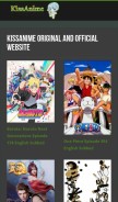 How kissanime.uk.com looks like on a mobile device such as an iPhone.