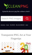 How kisspng.com looks like on a mobile device such as an iPhone.