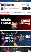 How kitapsec.com looks like on a mobile device such as an iPhone.