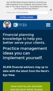 How kitces.com looks like on a mobile device such as an iPhone.