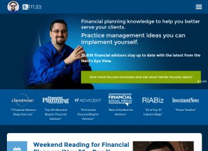 How kitces.com looks like on a tablet such as an iPad.