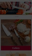 How kitchen-universe.com looks like on a mobile device such as an iPhone.