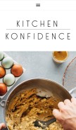 How kitchenkonfidence.com looks like on a mobile device such as an iPhone.