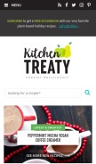 How kitchentreaty.com looks like on a mobile device such as an iPhone.