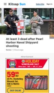 How kitsapsun.com looks like on a mobile device such as an iPhone.