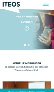 How kivbf.de looks like on a mobile device such as an iPhone.