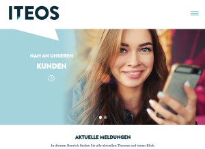 How kivbf.de looks like on a tablet such as an iPad.