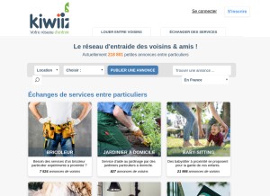 How kiwiiz.fr looks like on a tablet such as an iPad.