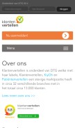 How klantenvertellen.nl looks like on a mobile device such as an iPhone.