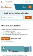 How klascement.net looks like on a mobile device such as an iPhone.
