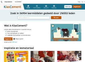How klascement.net looks like on a tablet such as an iPad.