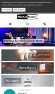 How klikaanklikuit.nl looks like on a mobile device such as an iPhone.