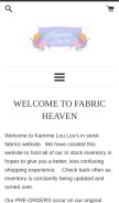How kllretail.com looks like on a mobile device such as an iPhone.