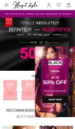 How klozetstyle.com looks like on a mobile device such as an iPhone.