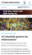 How kn-online.de looks like on a mobile device such as an iPhone.