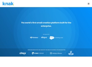 How knak.io looks like on a tablet such as an iPad.